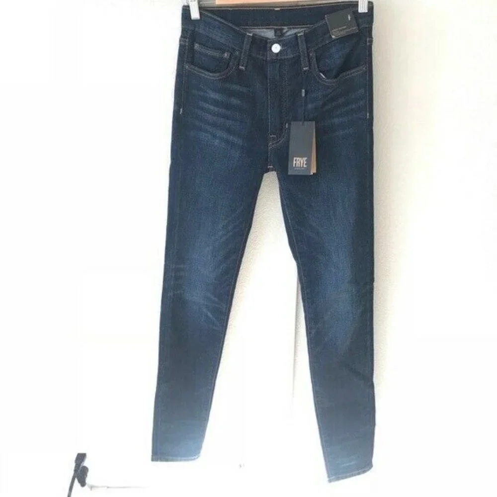 NWT FRYE 485 BLAKE DARK WASH JEANS ADDIE SKINNY SZ